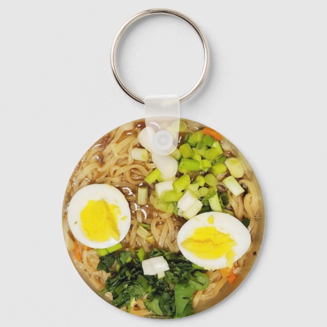 Noodles, Ramen Funny Soup Photo   Key Ring (Front)
