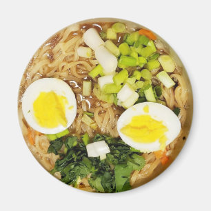 Noodles, Ramen Funny Soup Photo   Magnet
