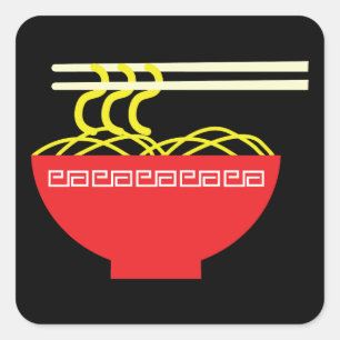 Noodles Square Sticker