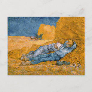 Noon, Rest From Work After Millet Vincent Van Gogh Postcard