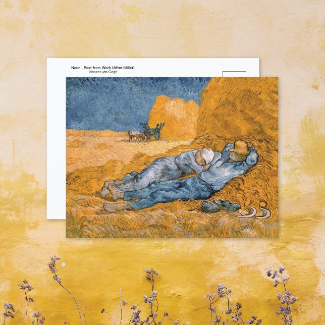 Noon Rest from Work Vincent van Gogh Postcard (Creator Uploaded)