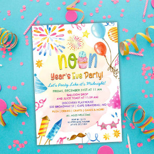 Noon Year's Eve Party Invitation