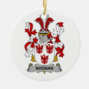 Noonan Family Crest Ceramic Ornament