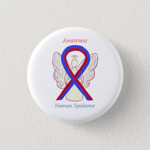 Noonan Syndrome Awareness Ribbon Angel Pins