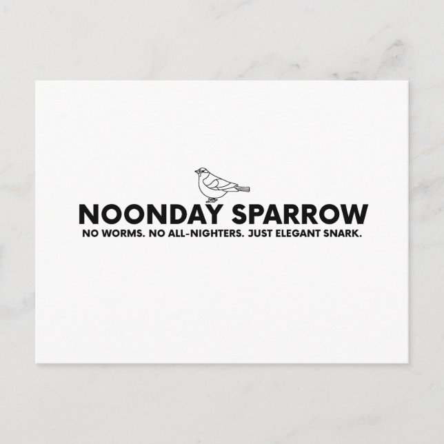 Noonday Sparrow Postcard (Front)