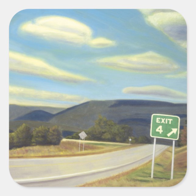 Noonlight in Vermont Square Sticker (Front)