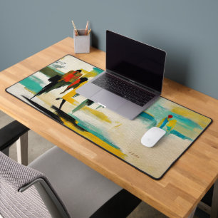 Noontide Vibrance – Abstract Figures Desk Mat