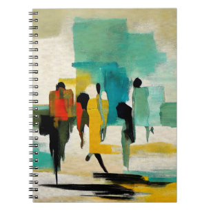 Noontide Vibrance – Abstract Figures Notebook