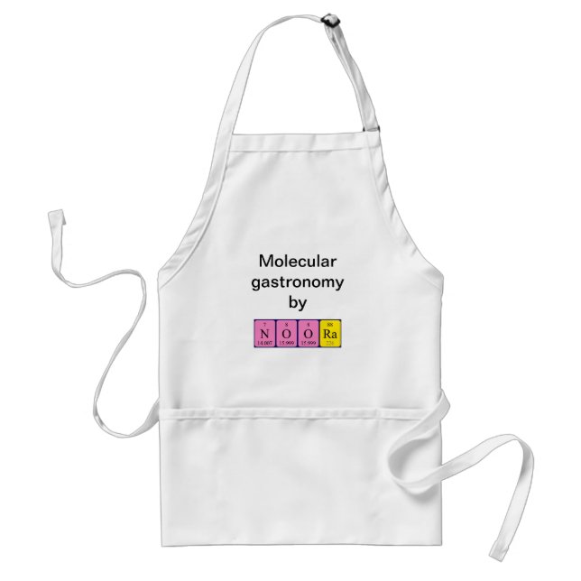 Noora periodic table name apron (Front)