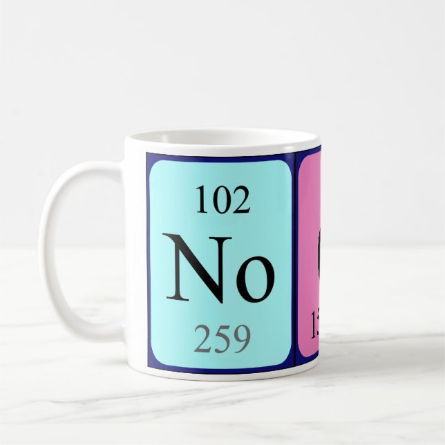 Noora periodic table name mug (Left)