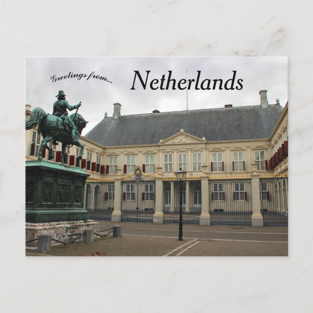 Noordeinde Palace in The Hague Netherlands Postcard (Front)