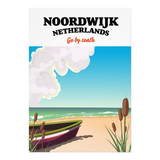 Noordwijk Netherlands travel poster (Front)