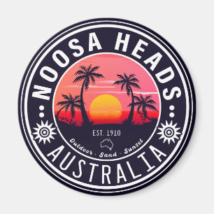 Noosa Heads Australia Vintage Retro Souvenirs 80s Magnet