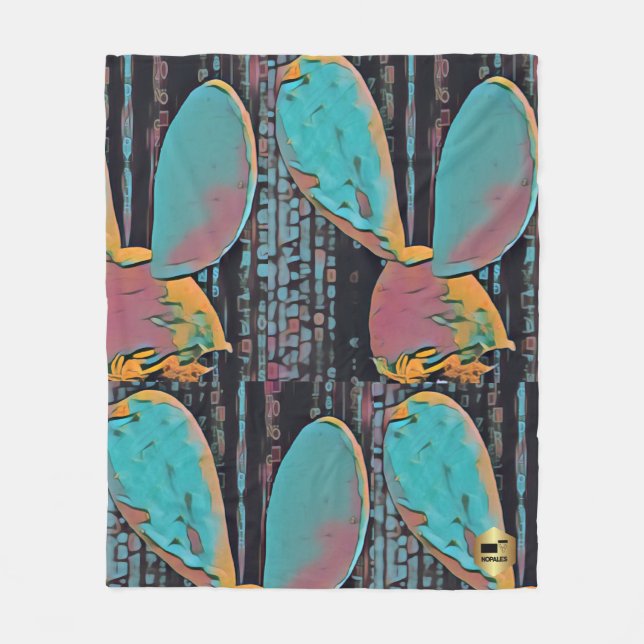 Nopales.io Fleece Blanket (Front)