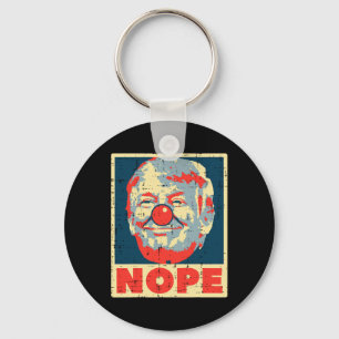 Nope Anti Trump Clown Vintage Retro Impeach No Don Key Ring