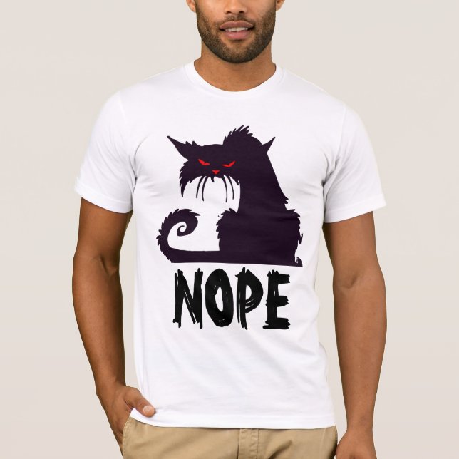 NOPE BLACK CAT T-shirts (Front)