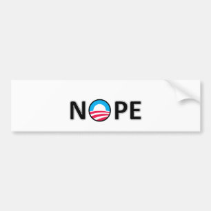 nope bumper sticker