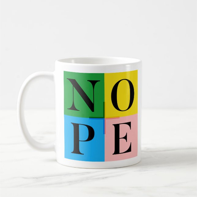 NOPE COFFEE MUG (Left)