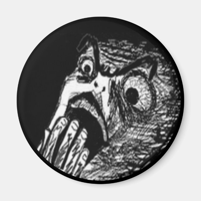 Nope comic face magnet (Front)