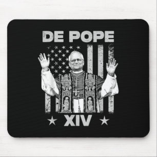 Nope Da Pope From Chicago Leo Xiv Provost Tee Mouse Pad