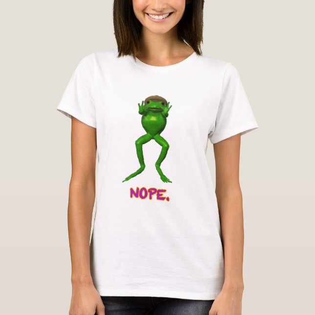 Nope Frog T-Shirt (Front)
