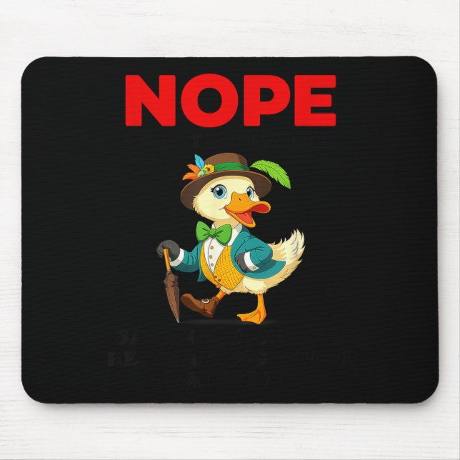 Nope I Cant Go to Hell Satan Has Restraining Order Mouse Pad (Front)