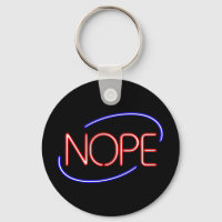 NOPE in the style of a Neon Open Sign