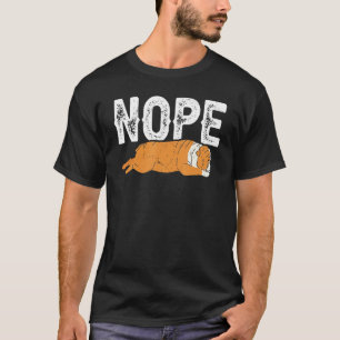 Nope Lazy English Bulldog Tired T-Shirt