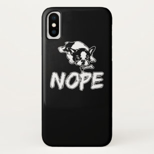 Nope Lazy French Bulldog Dog Lover Case-Mate iPhone Case