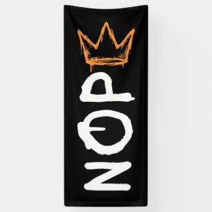 Nope No Kings America Democracy Anti-Trump I Banner
