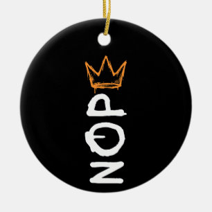 Nope No Kings America Democracy Anti-Trump I Ceramic Ornament