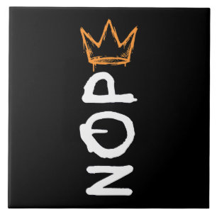 Nope No Kings America Democracy Anti-Trump I Ceramic Tile