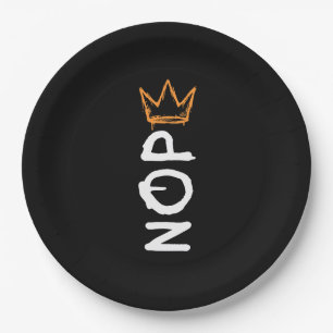 Nope No Kings America Democracy Anti-Trump I Paper Plate