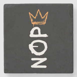 Nope No Kings America Democracy Anti-Trump I Stone Coaster