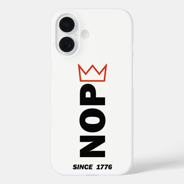  NOPE. No Kings. Case-Mate iPhone Case (Back)