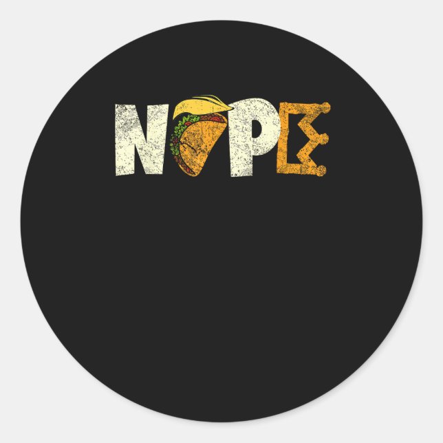 Nope No Kings In America We The People Political  Classic Round Sticker (Front)