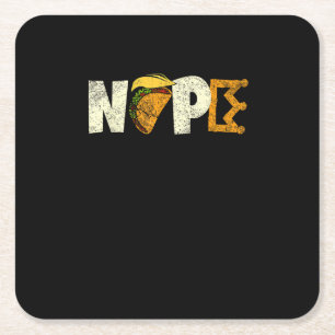 Nope No Kings In America We The People Political Square Paper Coaster