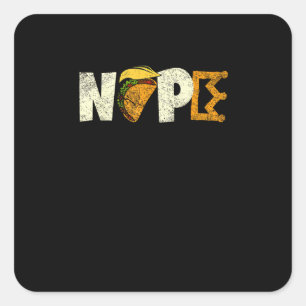 Nope No Kings In America We The People Political  Square Sticker