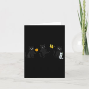 Nope No Kings No ICE Funny Black Cat Card