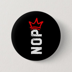 Nope No Kings Protest Sign Funny Anti-trump 4th Of 6 Cm Round Badge