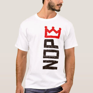 Nope No Kings Protest Sign Vertical T-Shirt