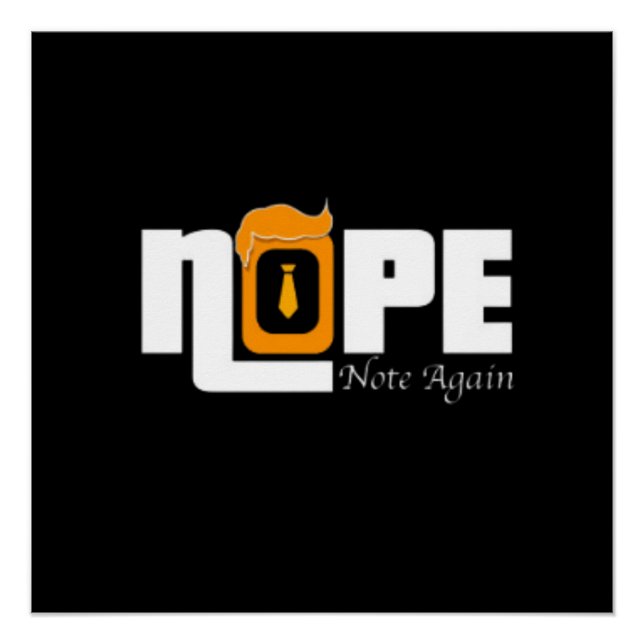 Nope Not Again Poster (Front)