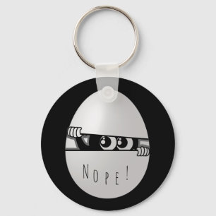 Nope! Not Today Funny Introvert Key Ring
