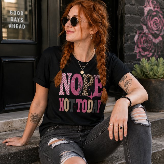 Nope, Not Today Funny  Tri-Blend Shirt (Creator Uploaded)