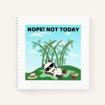 Nope! Not Today Pun Notebook