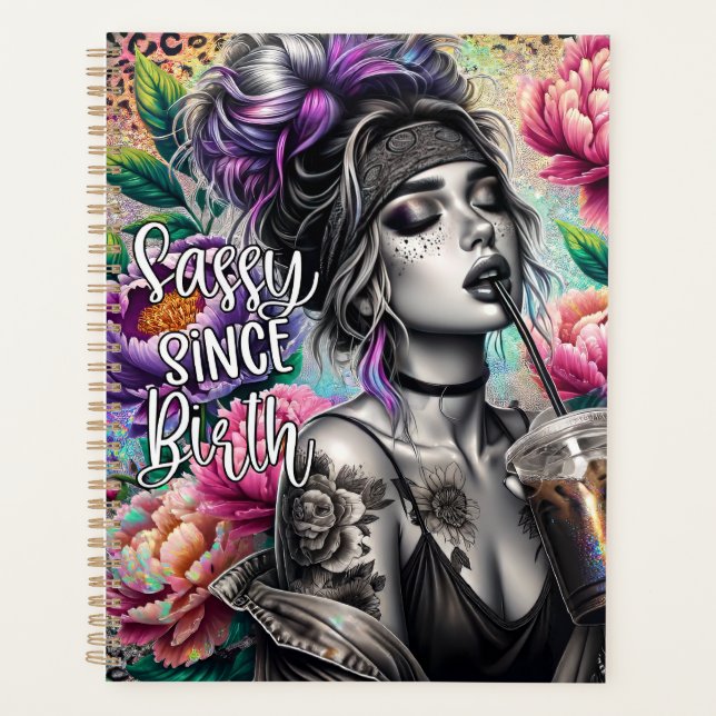 Nope not today sassy woman funny women sister mum planner (Front)