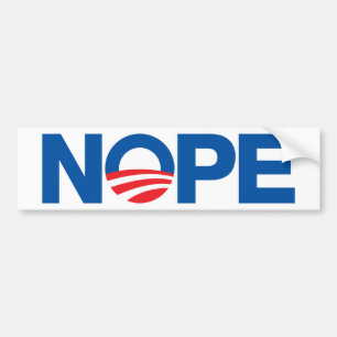 Nope Obama Bumper Sticker