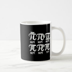 Nope Pi Day Funny Face Mask Teacher Student Quaran Coffee Mug