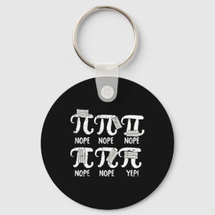 Nope Pi Day Funny Face Mask Teacher Student Quaran Key Ring