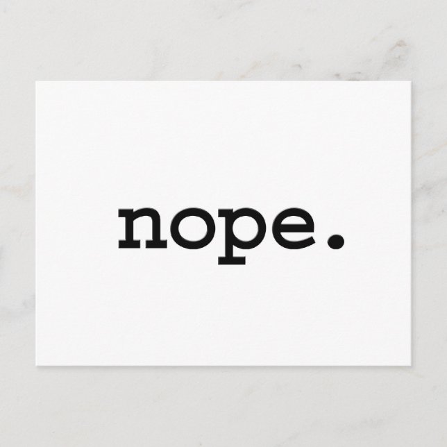 nope. postcard (Front)
